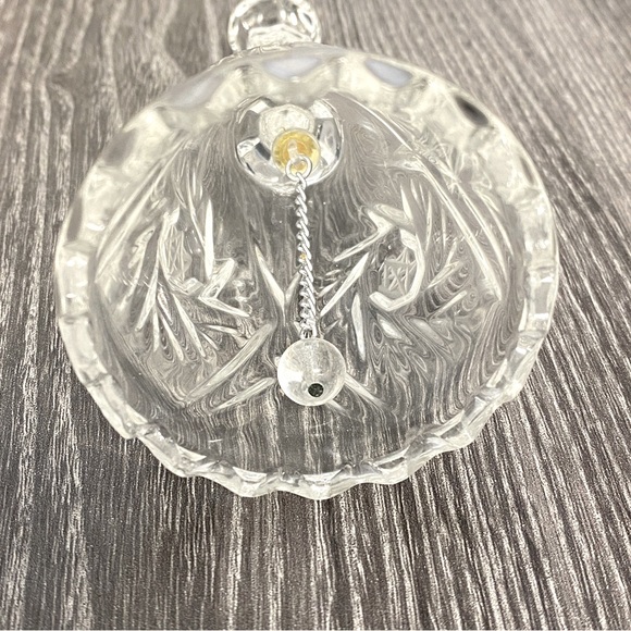 Vintage Handcut Pinwheel Crystal Bell by Crystal Clear Yugoslavia with box - Picture 8 of 10